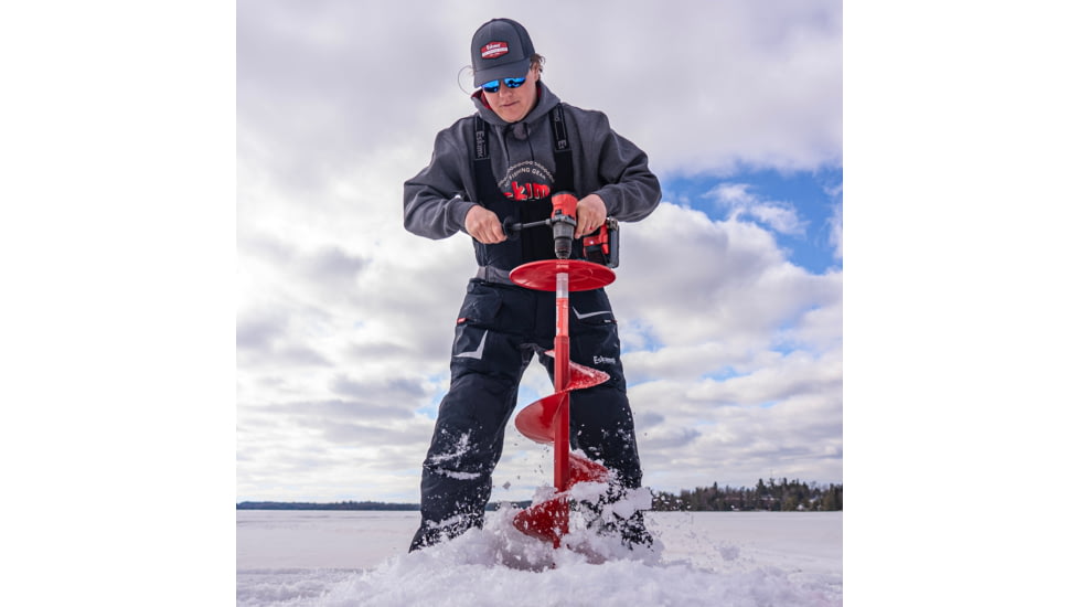 Eskimo Pistol Bit 2.0, Drill-Adaptive Auger, 10-Inch, Centering Point, Red, 10-Inch, 45650