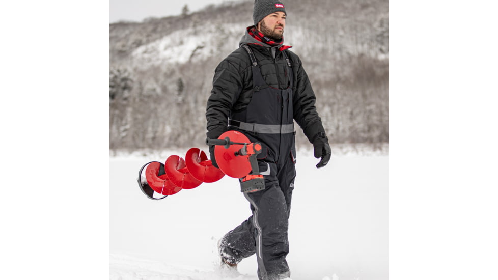 Eskimo Pistol Bit 2.0, Drill-Adaptive Auger, 10-Inch, Centering Point, Red, 10-Inch, 45650