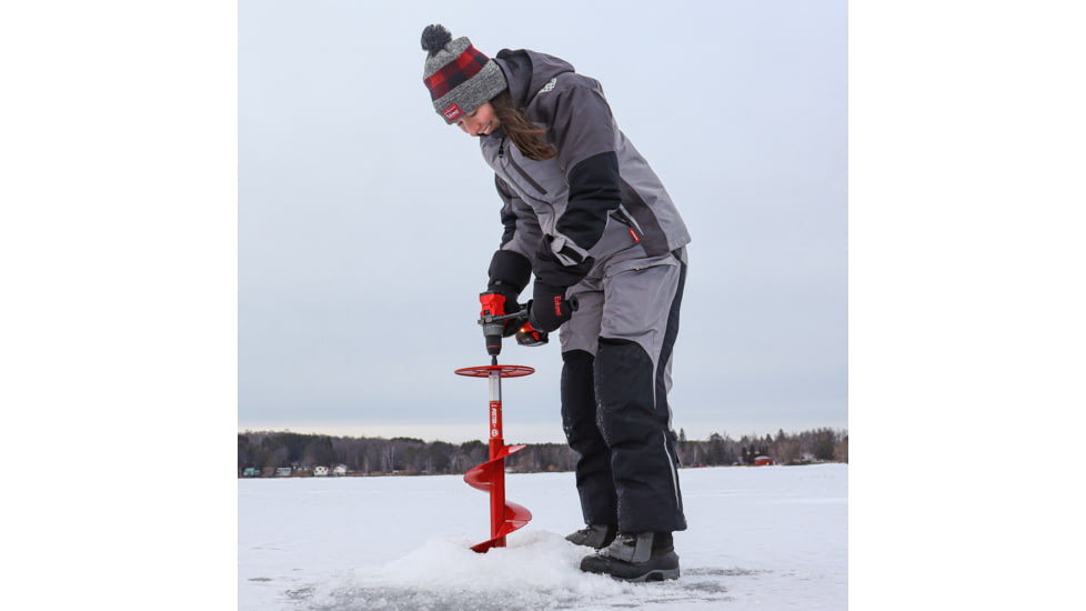 Eskimo Pistol Bit 2.0, Drill-Adaptive Auger, 8-Inch, Centering Point, Red, 8-Inch, 45600