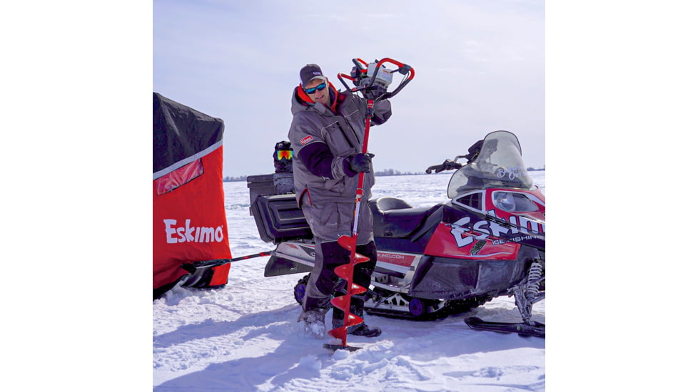 Eskimo Power Auger Extension, Red, 12-Inch, EXT12