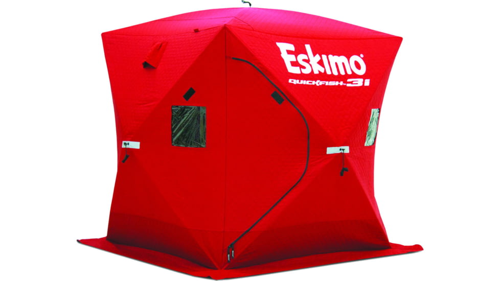 Eskimo Ice Shelter Quickfish 3 Insulated, Red/Black, 3-Person, 69445