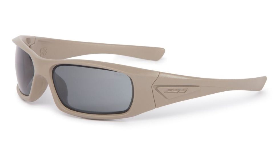 ESS 5B Series Ballistic Sunglasses,Terrain Tan Frame w/Smoke Gray Lens EE9006-15