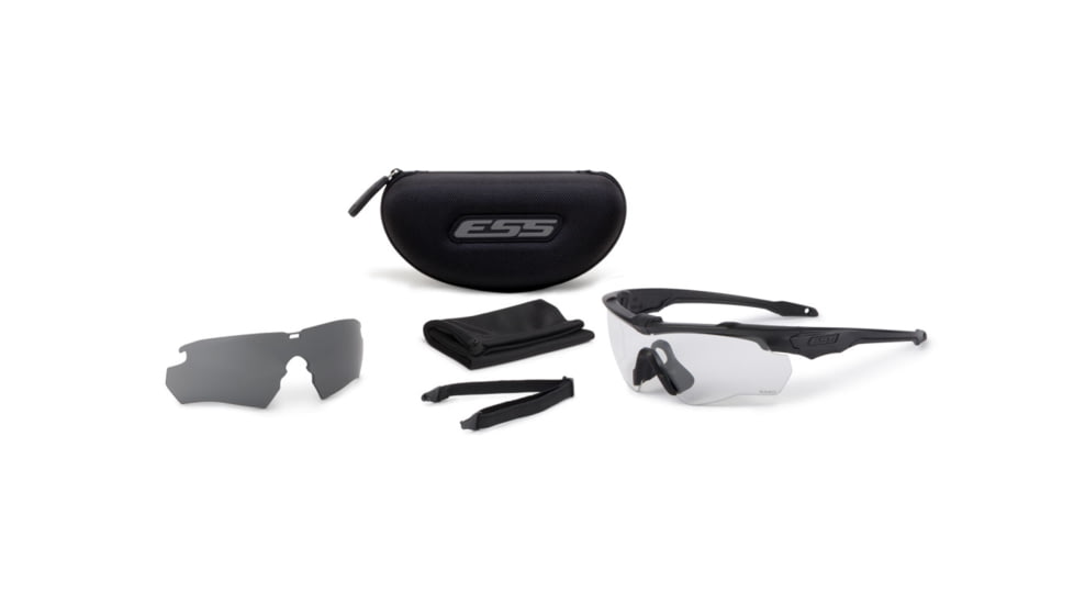 ESS CrossBlade NARO Blk 3LS Laser LPL-5+ Safety Glasses, Black, Unisex, EE9034-19