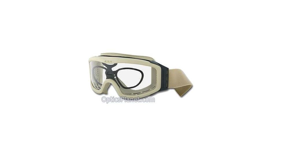 ESS ICE 2pt4 Eyeshield/Profile NVG Goggle, High Impact Nylon Black Frame, RX Lens Inserts 7400311 w/ Profile Goggle