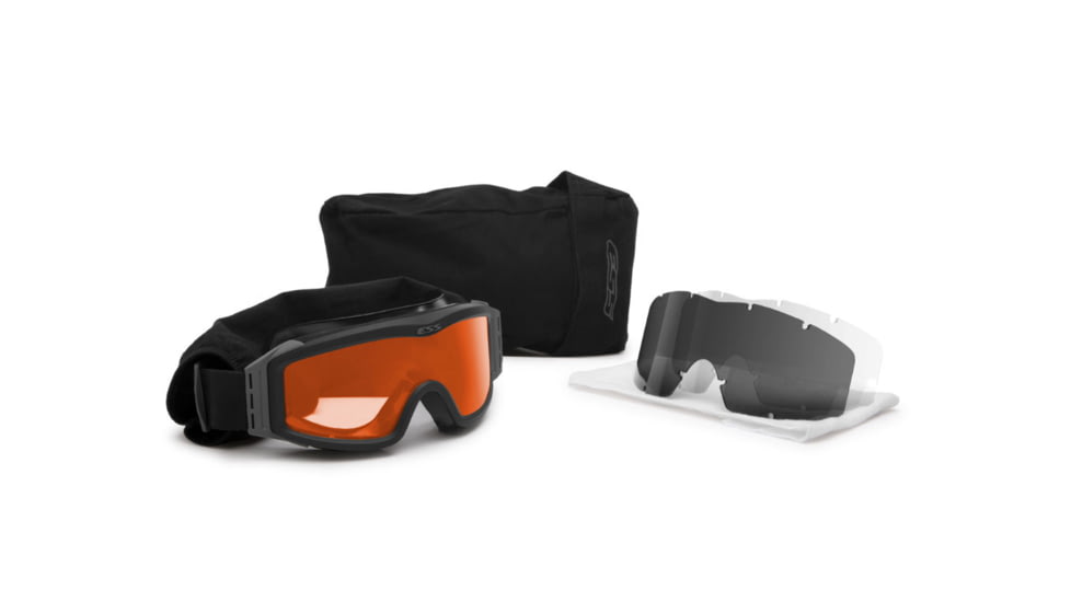 ESS Profile NVG Blk wLaser 3LS LPL-5+ Safety Glasses, Laser LPL-5+, Unisex, EE7001-11