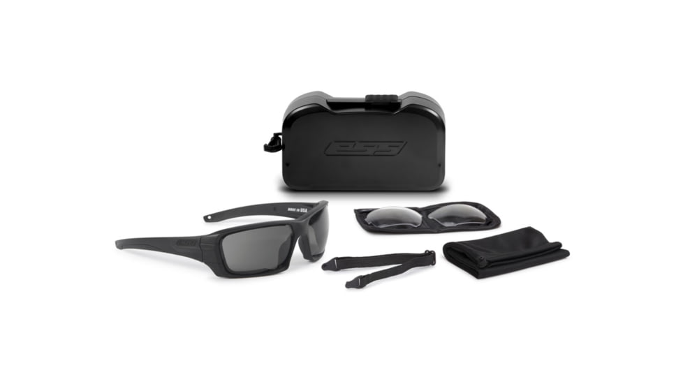 ESS Rollbar NARO Blk Subdued Logo Safety Glasses, Black, Unisex, EE9039-02
