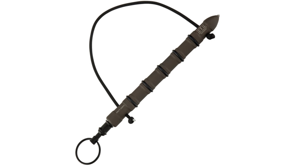 ETE Tiium Kubo, 7.25in Overall, 2.6Oz, Cnc Turned Tc4 Titanium Construction, Slip Resistant Rubber O-Ring Grip, 0.5in Diameter, ETEK1800