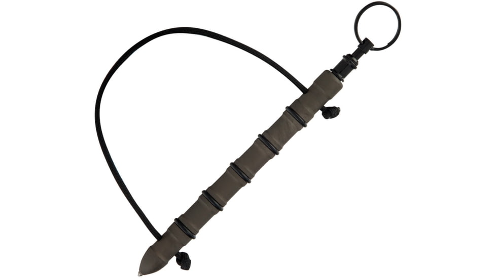 ETE Tiium Kubo, 7.25in Overall, 2.6Oz, Cnc Turned Tc4 Titanium Construction, Slip Resistant Rubber O-Ring Grip, 0.5in Diameter, ETEK1800