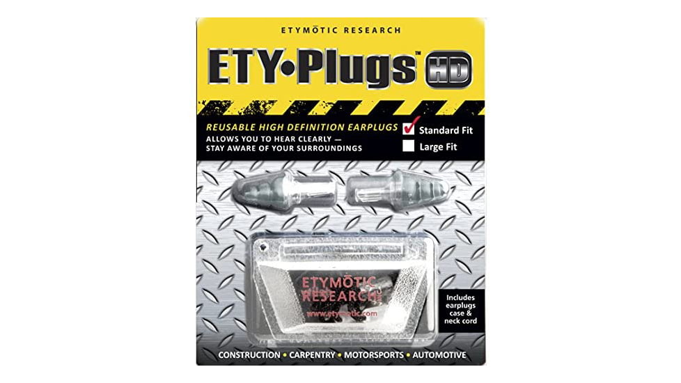 Etymotic Research ER20HD Safety High-Definition Earplugs, Frost, Standard, ER20-SFT-FROST