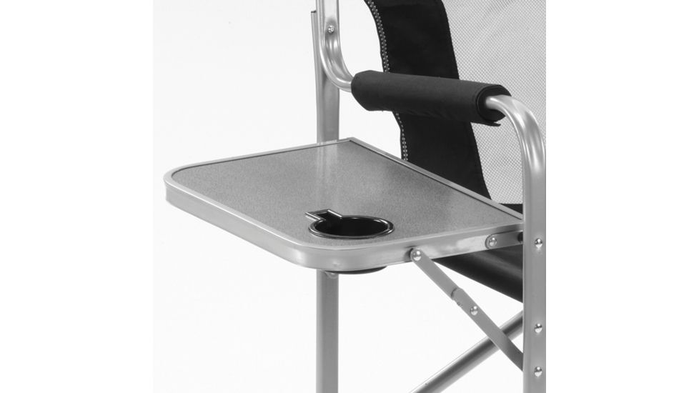 Eureka Directors Chair w/ Side table, Black/White 2571117