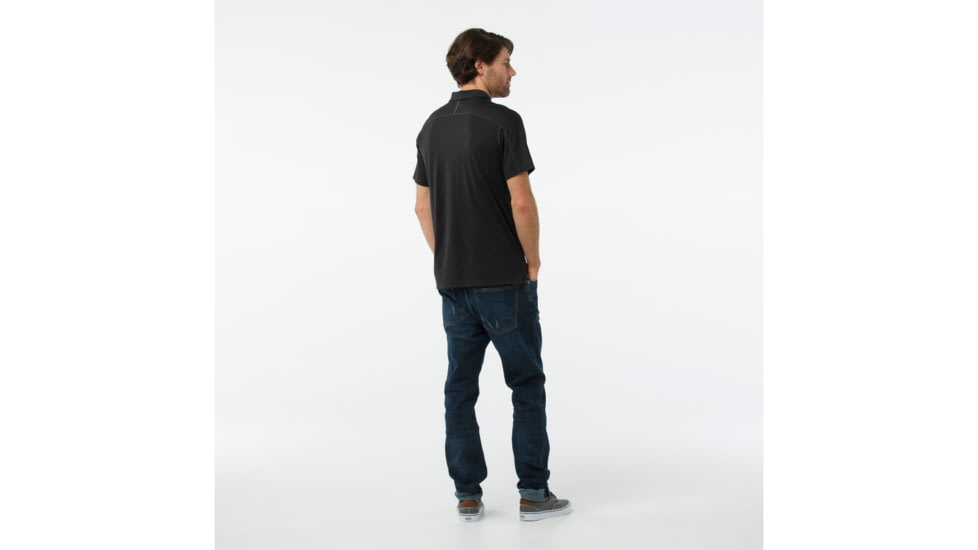 Smartwool Everyday Exploration Short Sleeve Polo-Men's, Charcoal, Large, SW016212003-L