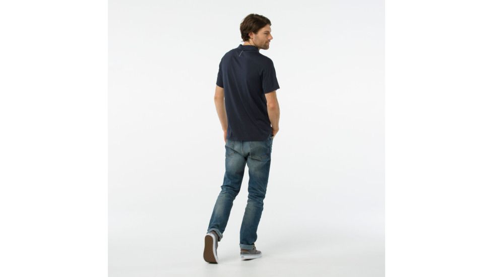 Smartwool Everyday Exploration Short Sleeve Polo-Men's, Deep Navy, Small, SW016212092-S