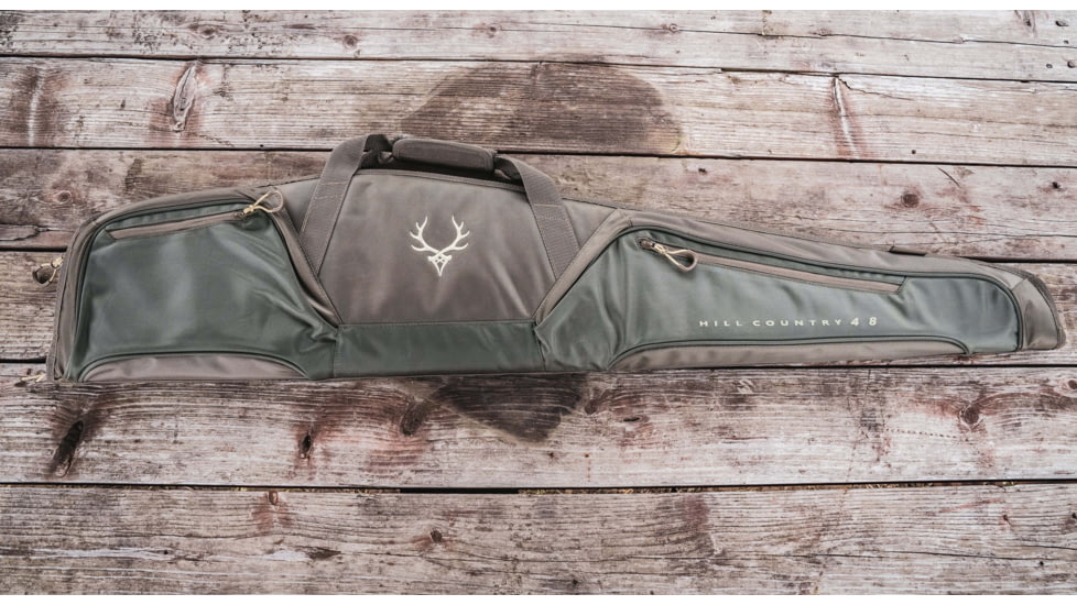 Evolution Outdoor Hill Country II Rifle Case, 54x11.5, 1680 Denier Poylester, Green/Walnut, Fits Scoped Rifles 44384-EV