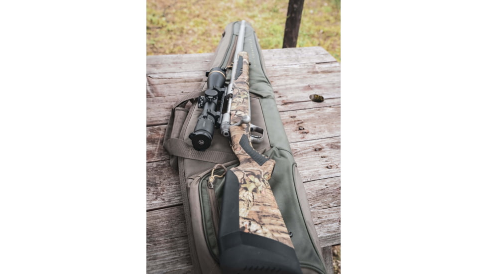 Evolution Outdoor Hill Country II Rifle Case, 54x11.5, 1680 Denier Poylester, Green/Walnut, Fits Scoped Rifles 44384-EV