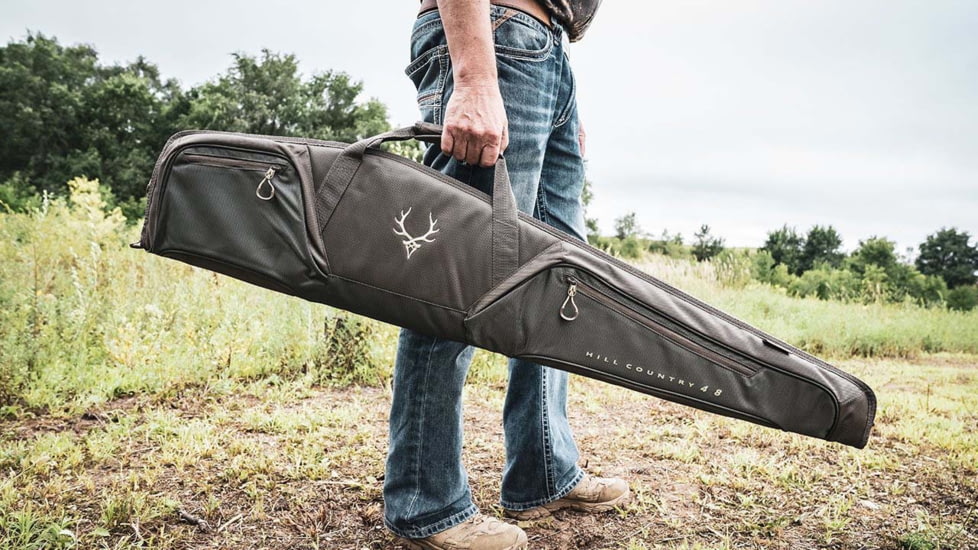 Evolution Outdoor Hill Country II Rifle Case, 54x11.5, 1680 Denier Poylester, Green/Walnut, Fits Scoped Rifles 44384-EV