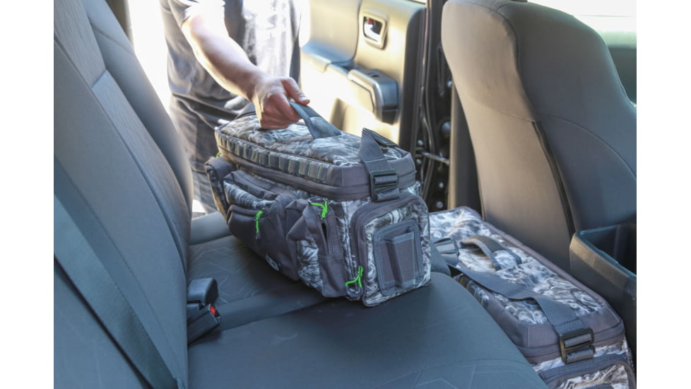 Evolution Outdoor Large Mouth In-line Tackle Bag, Mossy Oak Elements / Grey / White / Green, Medium, 31018-EV