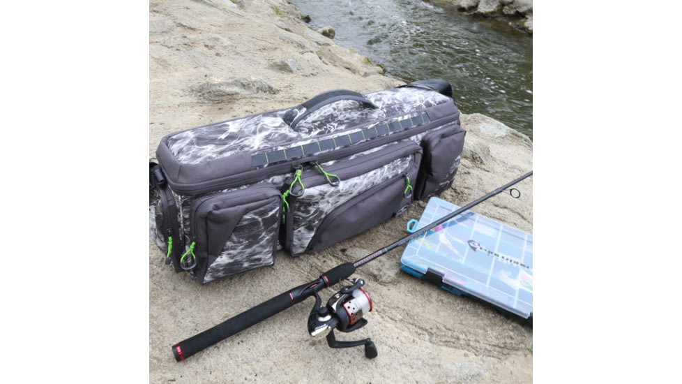 Evolution Outdoor Large Mouth In-line Tackle Bag, Mossy Oak Elements / Grey / White / Green, Medium, 31018-EV