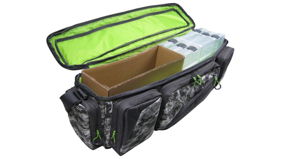 Evolution Outdoor Large Mouth In-line Tackle Bag, Mossy Oak Elements / Grey / White / Green, Medium, 31018-EV