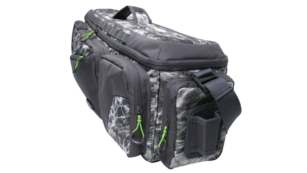 Evolution Outdoor Large Mouth In-line Tackle Bag, Mossy Oak Elements / Grey / White / Green, Medium, 31018-EV