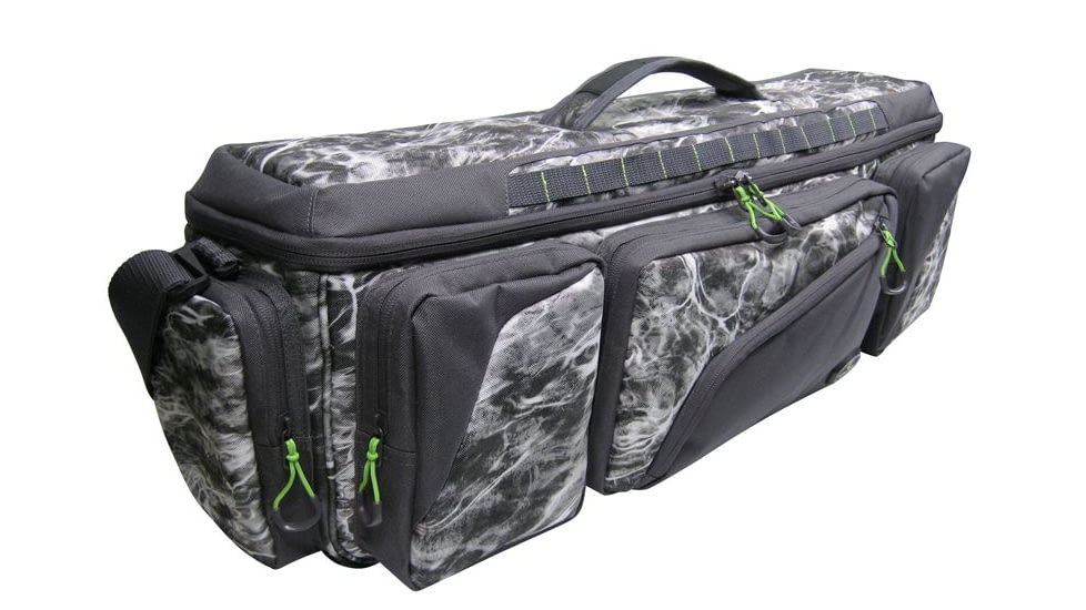 Evolution Outdoor Large Mouth In-line Tackle Bag, Mossy Oak Elements / Grey / White / Green, Medium, 31018-EV