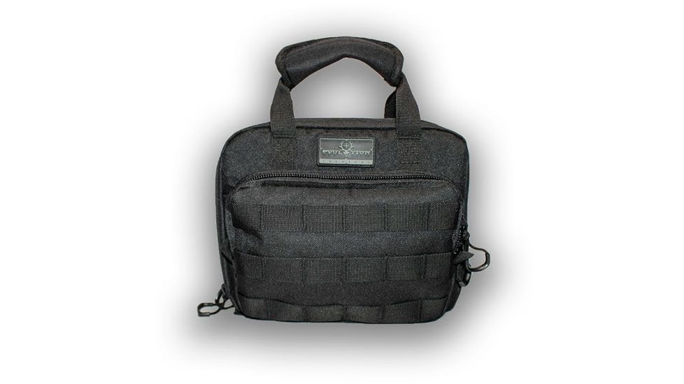 Evolution Outdoor Tactical Single Pistol Case, Black, 10in x 8in x 3.5in, 51278-EV