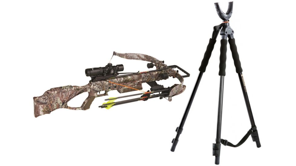 Excalibur Crossbow Matrix 380 Crossbow, w/Tact-Zone Scope RT Xtra, 3800 W/ Vanguard Quest Tripod