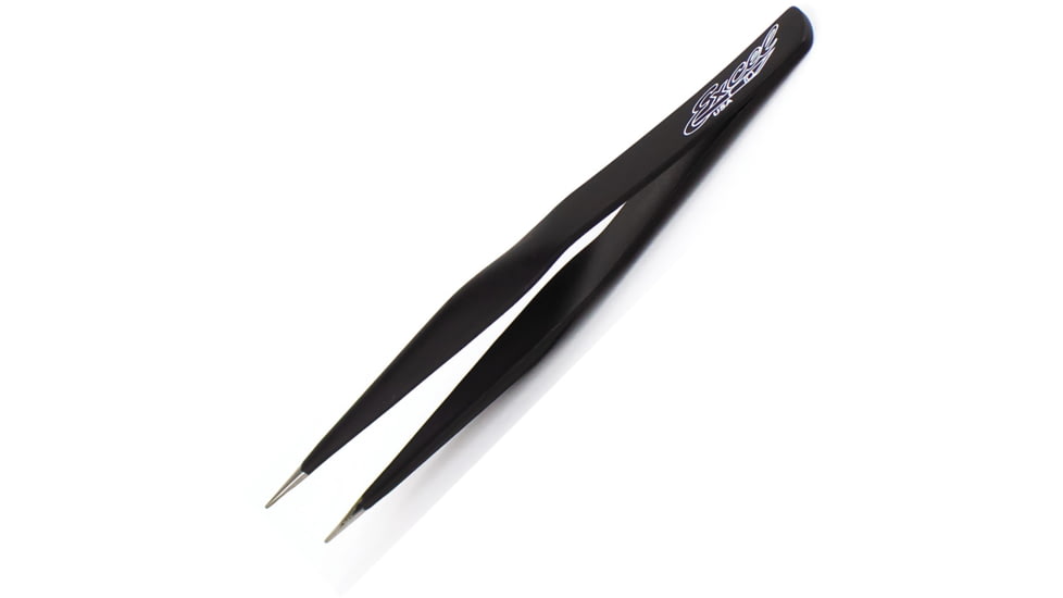 Excel Blades Hollow Handle Tweezers Black