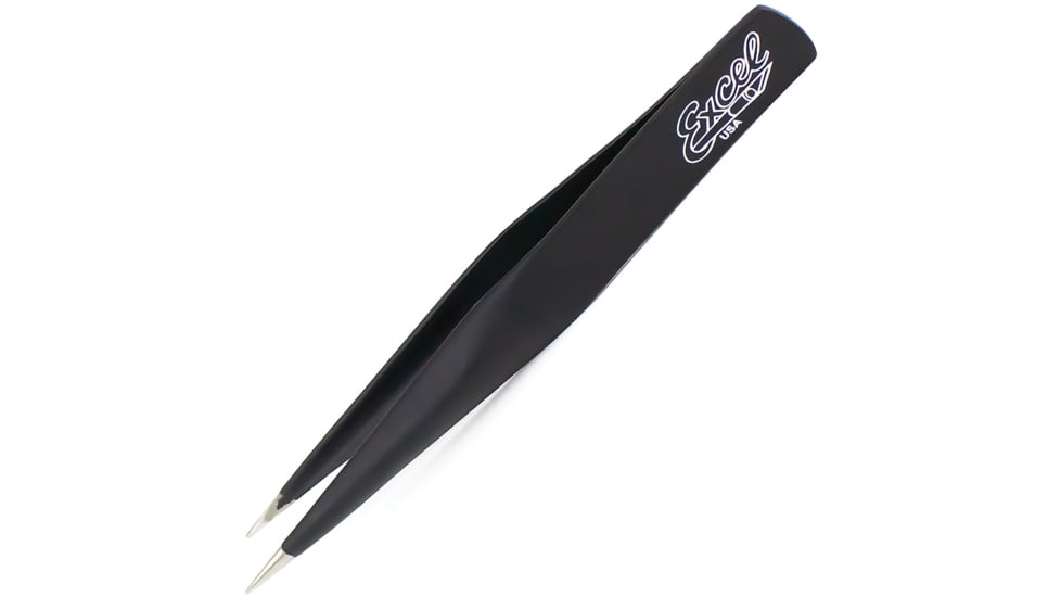 Excel Blades Hollow Handle Tweezers Black
