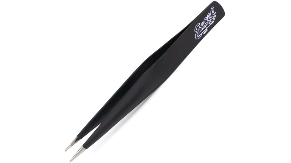 Excel Blades Hollow Handle Tweezers Black