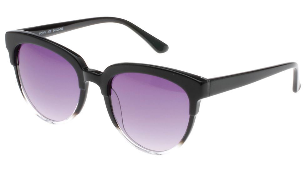 Exces Poppy Sunglasses, Women's, Black-Crystal Fade, 54-20-145, EXPOPPY305