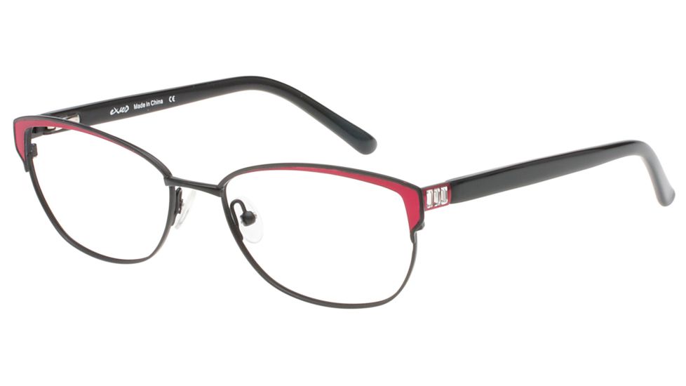 Exces Princess146 Eyeglasses, Women's, Black-Burgundy, 53-16-135, EXP146634