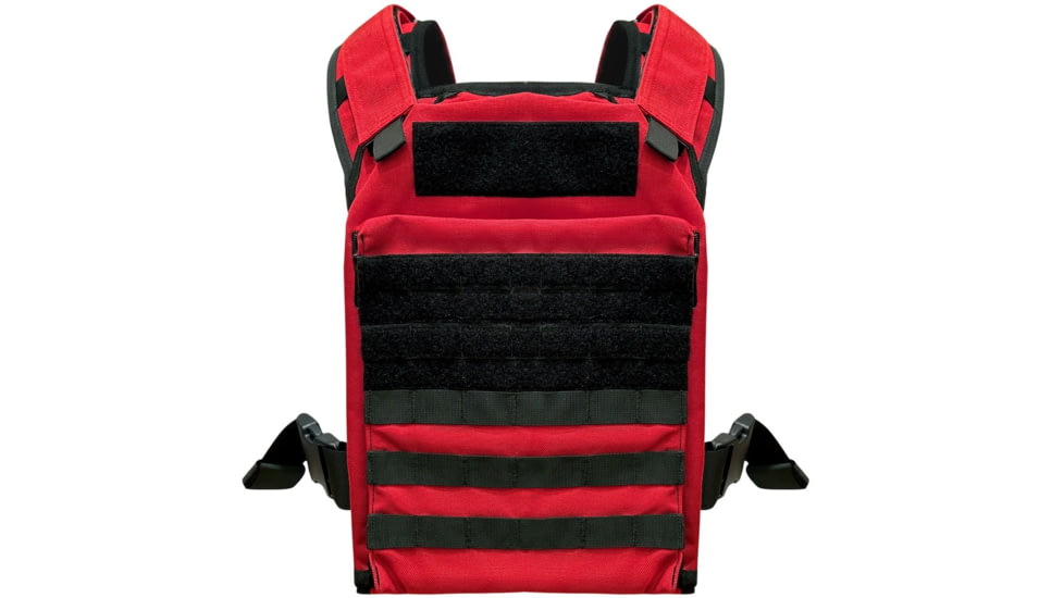 ExecDefense USA FIRE Universal Fit Plate Carrier, Red, Universal Size, PC-FPC-01