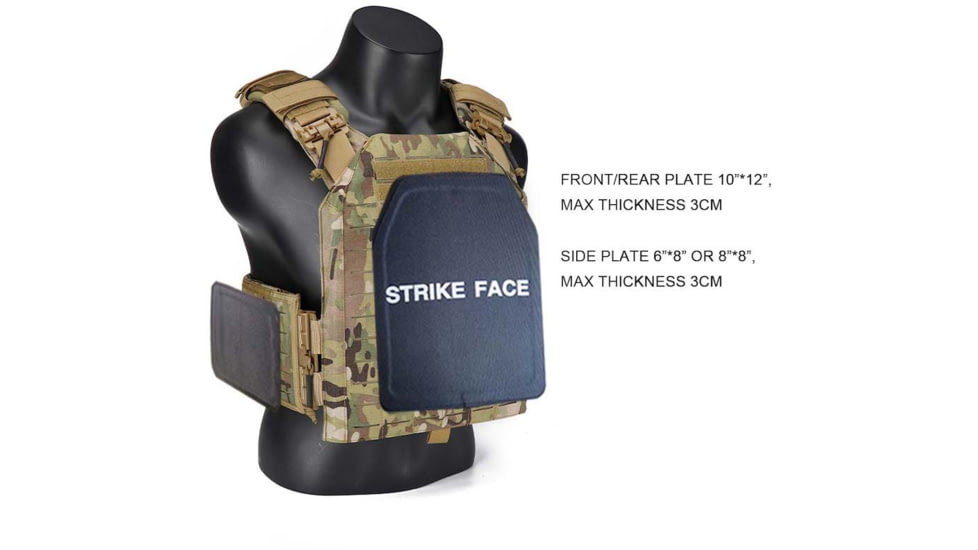 ExecDefense USA Tactical Plate Carrier, Multicam, Extra Large, PC-MC01-XL