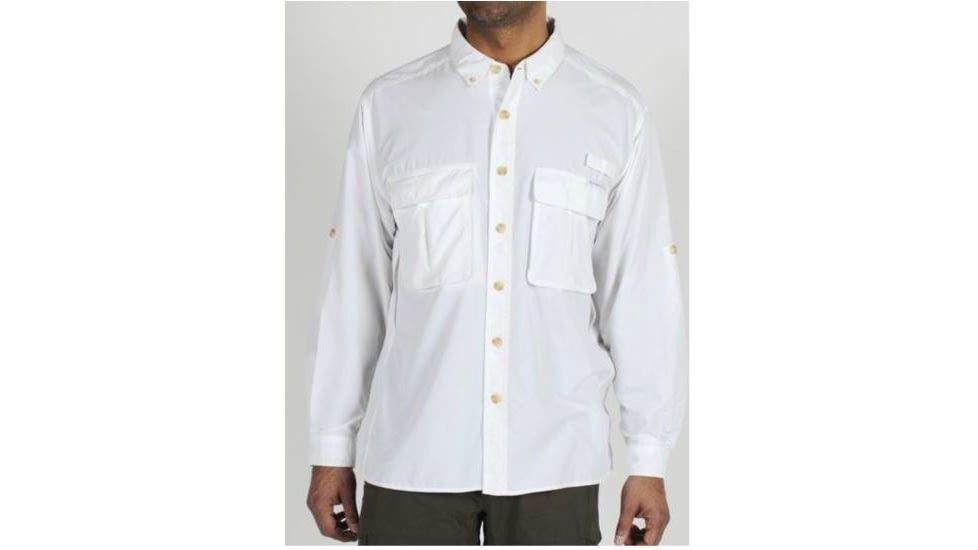 ExOfficio Air Strip Lite Long Sleeve Clearance - Men's - White S