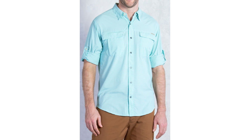 ExOfficio Bugs Away Halo Long Sleeve Shirt - Men's-X-Large-Beach Glass
