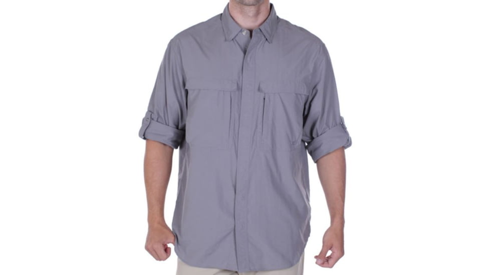 ExOfficio Bugs Away Halo LS - Men's-X-Large-Bone