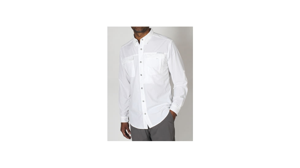 ExOfficio Bugs Away Halo LS - Men's - White L