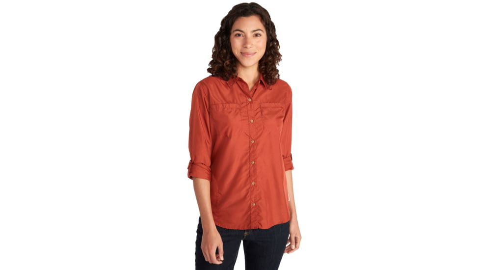 ExOfficio BugsAway Palotina Long Sleeve - Womens, Rust, Extra Small, 2101-3368-3635-XS