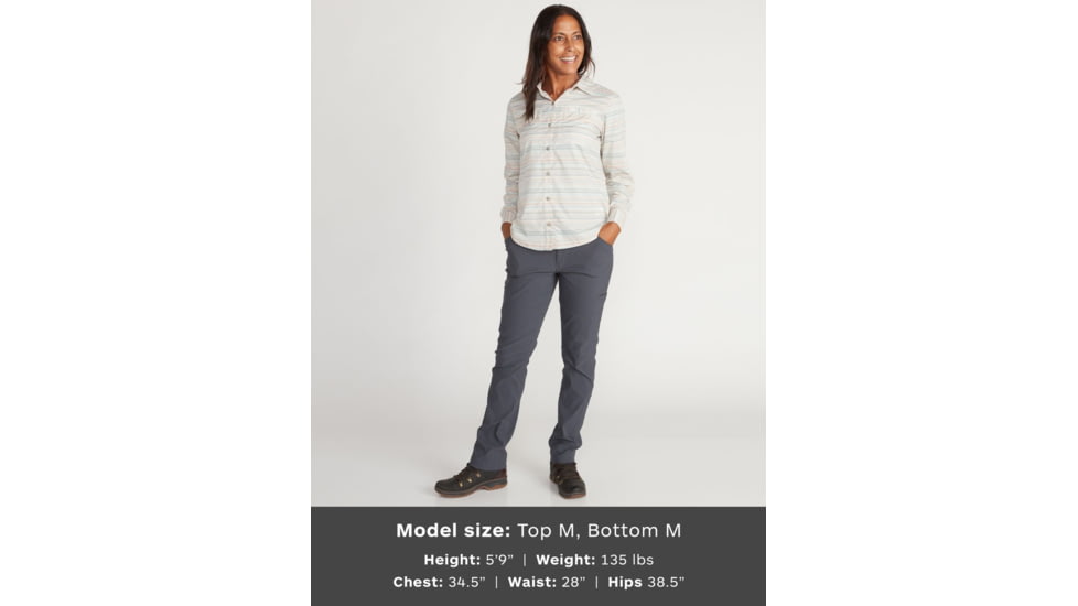 ExOfficio Demo, BA Palotina Long Sleeve Shirt - Womens, Ballet, Medium, 2101-3368-Ballet-M-DM