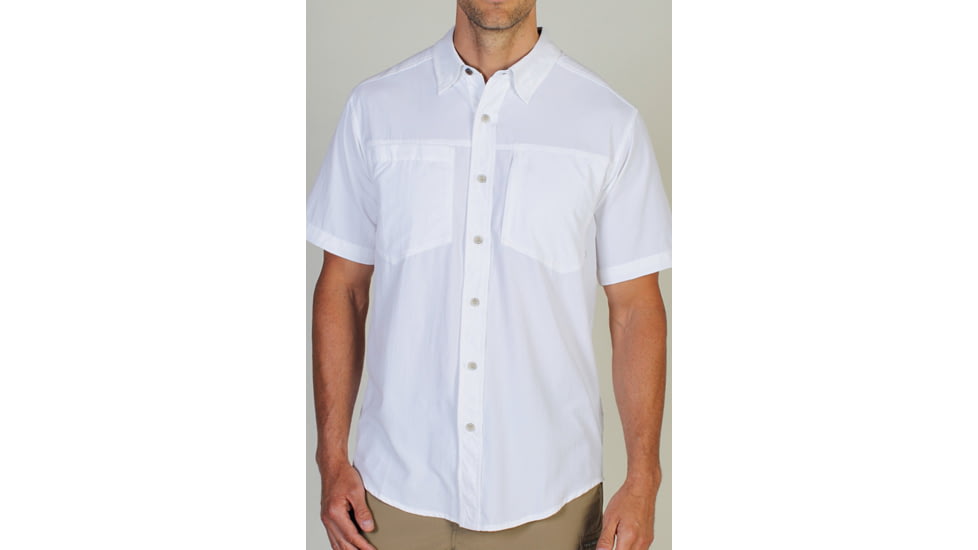 Geotrekr Short Sleeve Shirt - Mens -White-XX-Large