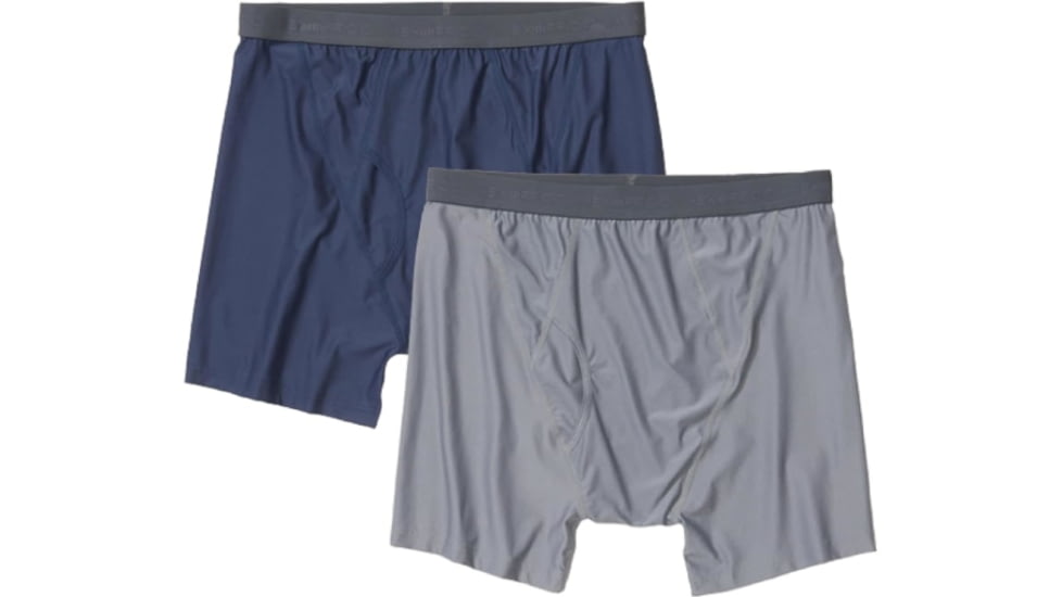 ExOfficio Give-N-Go 2.0 Boxer Brief 2Pk - Mens, Navy/Steel Onyx, Small, 12416713-5424-S