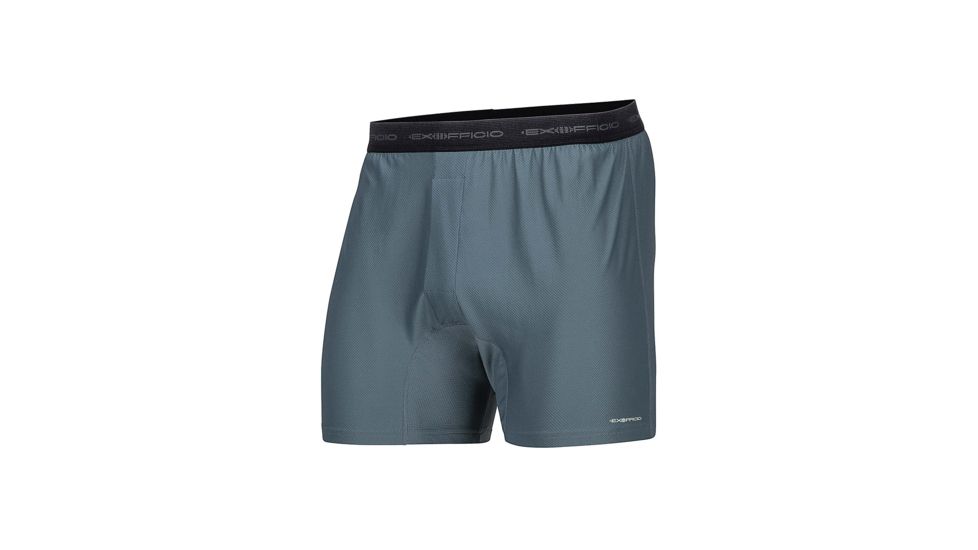 ExOfficio Give-N-Go Boxer 2-Pack Mens, Charcoal, L, 12412337-9600-L