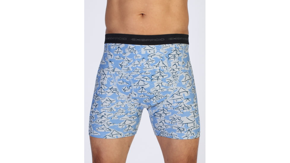 ExOfficio Give-N-Go Printed Boxer Brief-Cayman/Yurt-Medium