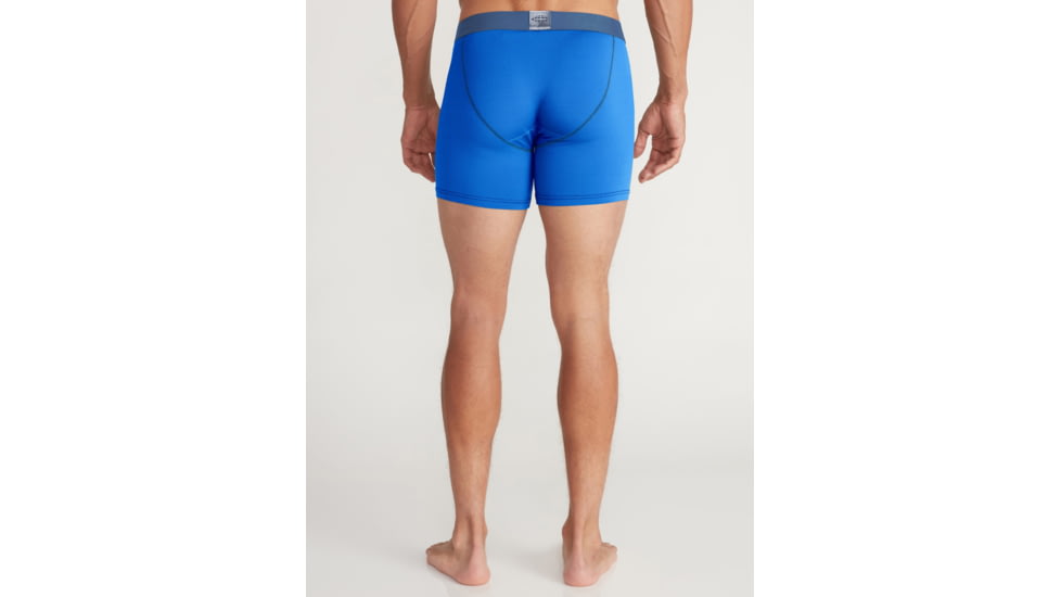 ExOfficio Give-N-Go Sport 2.0 Boxer Brief - Mens, 6in, Lagoon/Steel Blue, Extra Large, 12416718-23292-XL