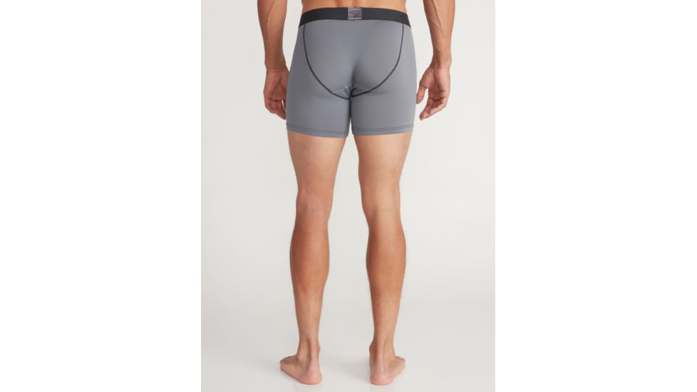 ExOfficio Give-N-Go Sport 2.0 Boxer Brief - Mens, 6in, Steel Onyx/Black, 2XL, 12416718-9182-2XL