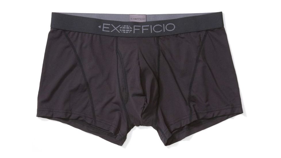 ExOfficio Give-N-Go Sport 2.0 Boxer Brief - Mens, Black/Black, Extra Large, 3 in, 1241-3447-9141-XL