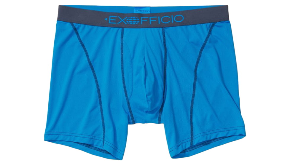 ExOfficio Give-N-Go Sport 2.0 Boxer Brief - Mens, Clear Blue/Navy, Large, 6 in, 1241-3448-5419-L