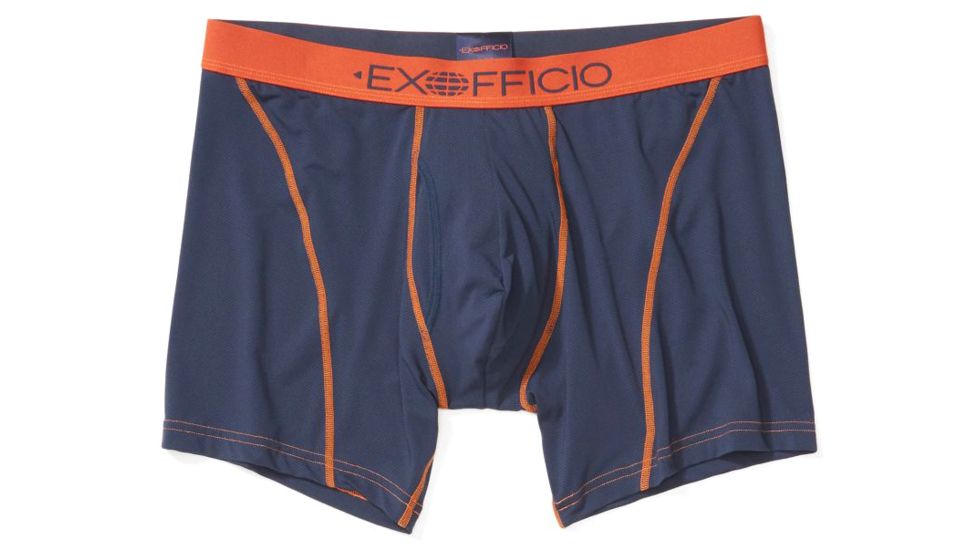 ExOfficio Give-N-Go Sport 2.0 Boxer Brief - Mens, Navy/Koi, Large, 6 in, 1241-3448-5388-L