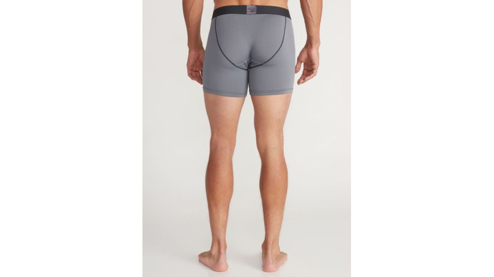 ExOfficio Give-N-Go Sport 2.0 Boxer Brief - Mens, Steel Onyx/Black, Medium, 6 in, 1241-3448-9182-M