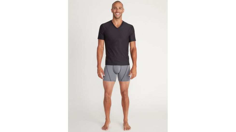 ExOfficio Give-N-Go Sport 2.0 Boxer Brief - Mens, Steel Onyx/Black, Medium, 6 in, 1241-3448-9182-M